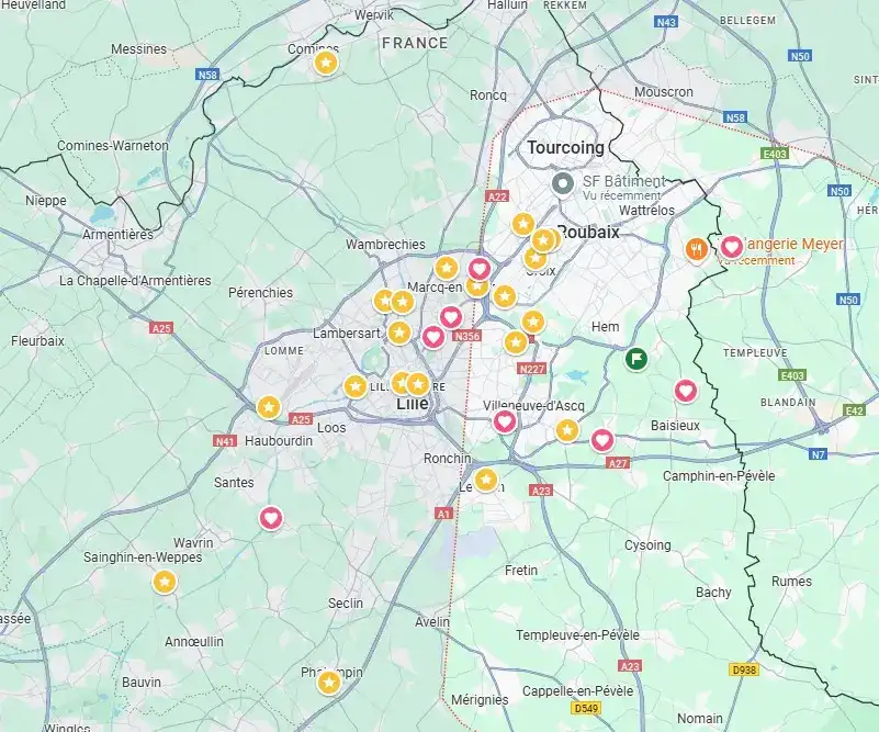 Carte de la zone d'intervention