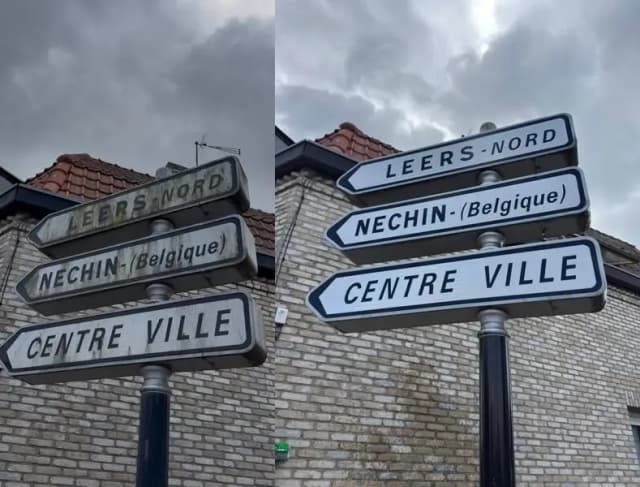 Prestation Nettoyage de panneaux de signalisation à Leers à leers