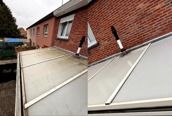 Nettoyage d'une veranda à Hem, par Paandawlv, Laveur de vitres professionnel